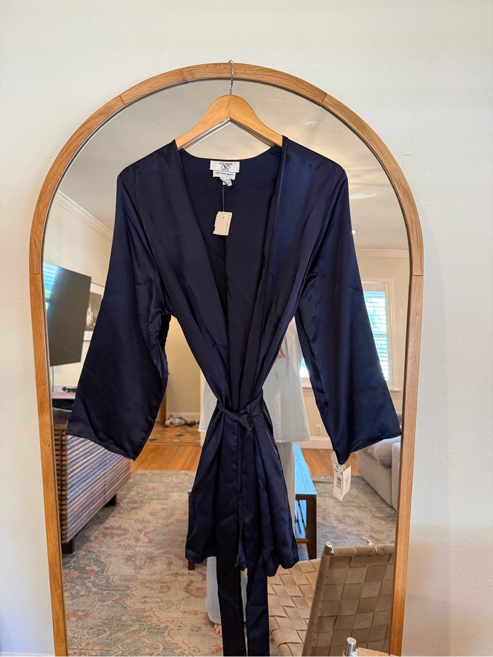 Vintage Valentino Intimo Navy Robe NWT